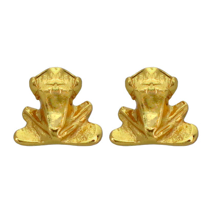 Sitting Frog Stud Earrings