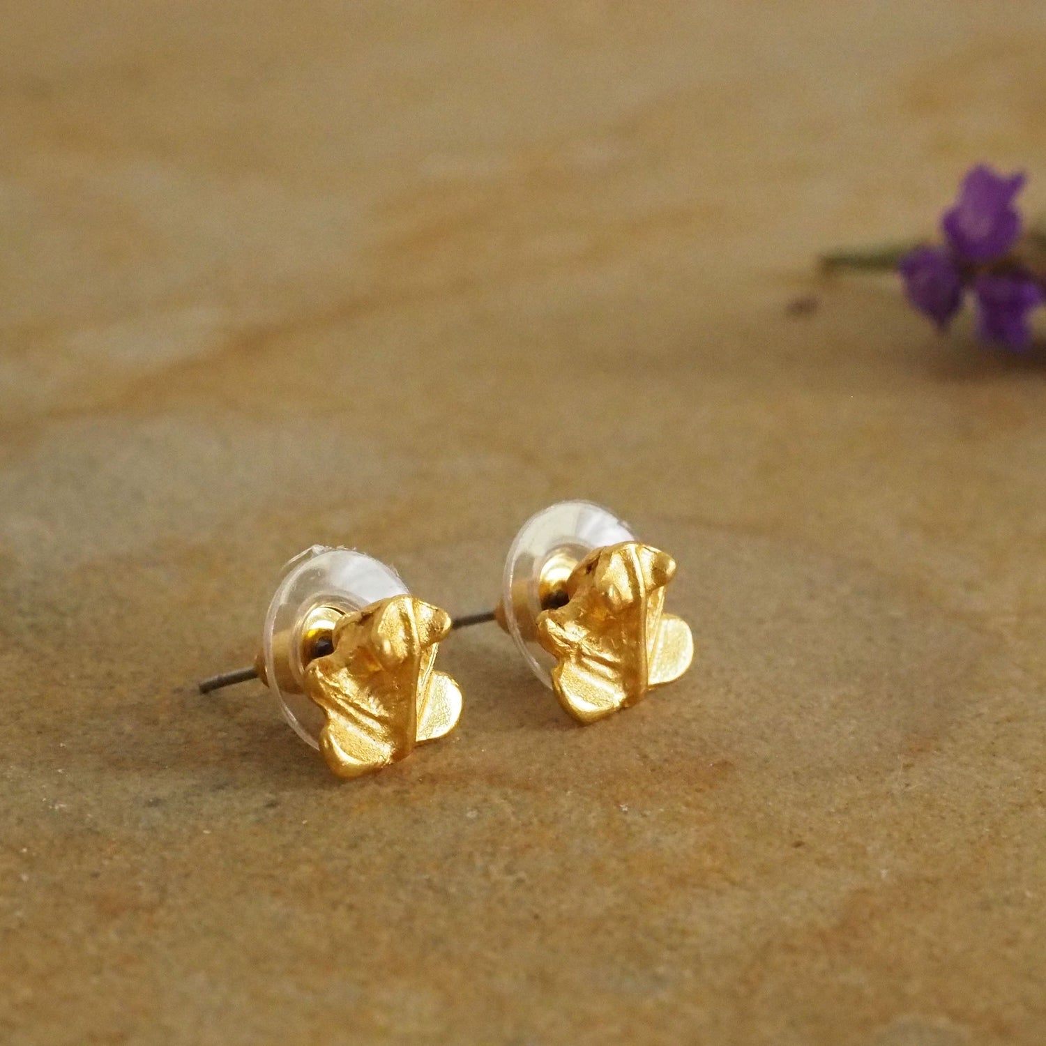 Sitting Frog Stud Earrings