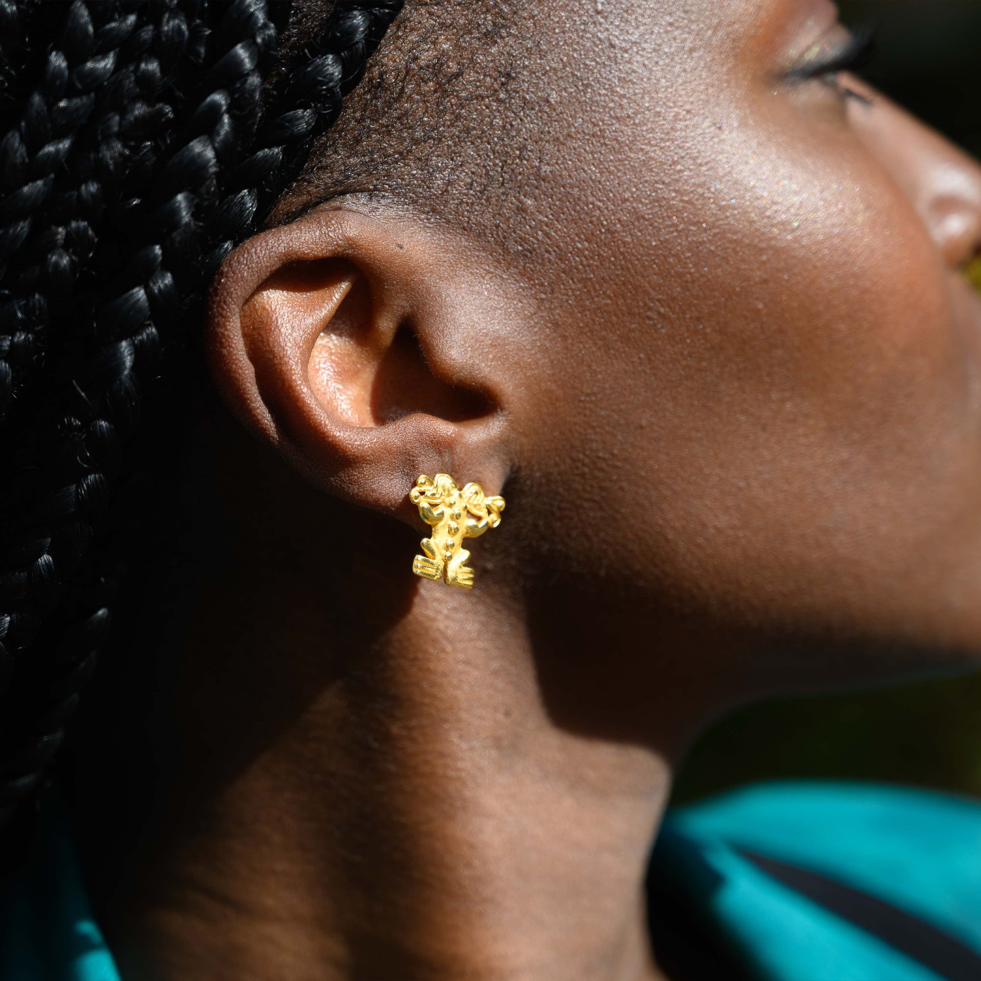 Adorned Frog Earrings