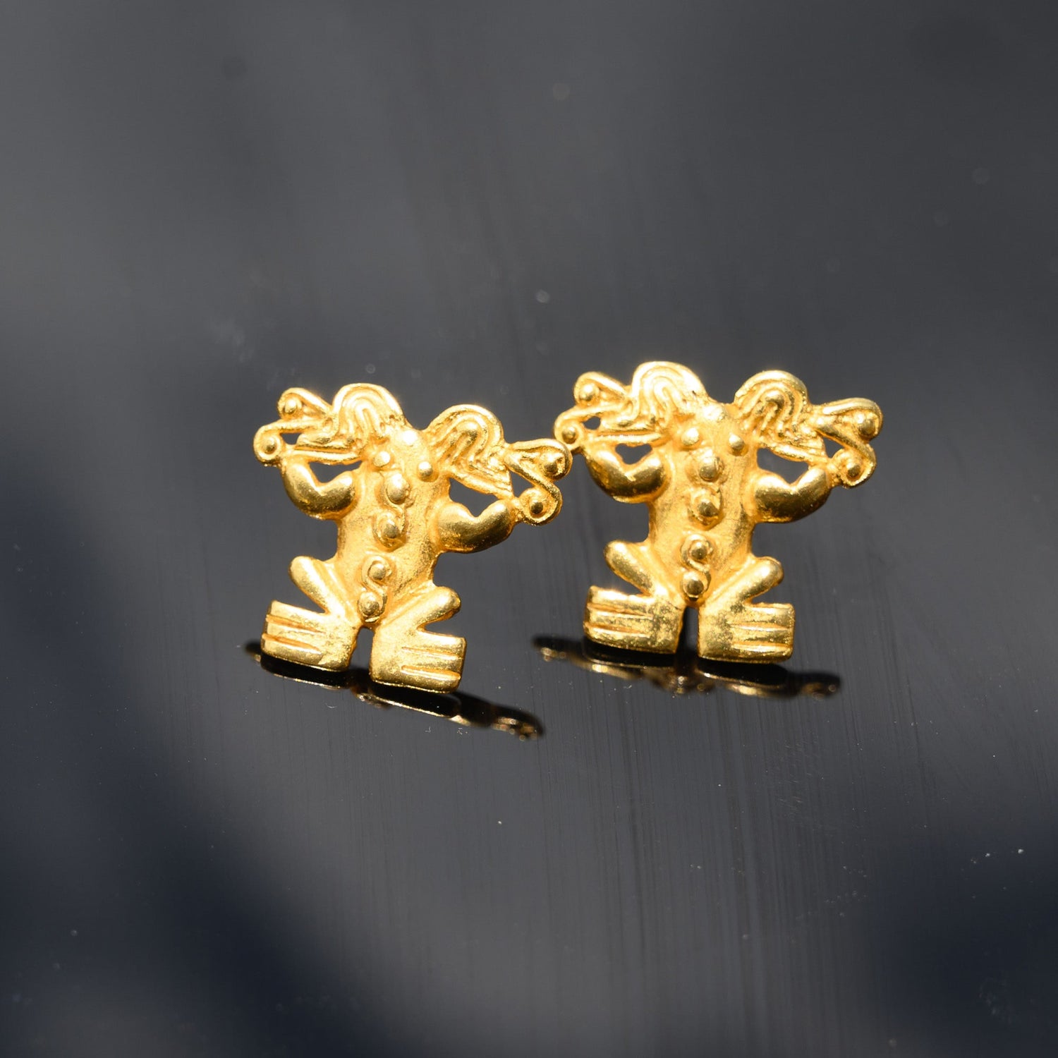 Adorned Frog Earrings