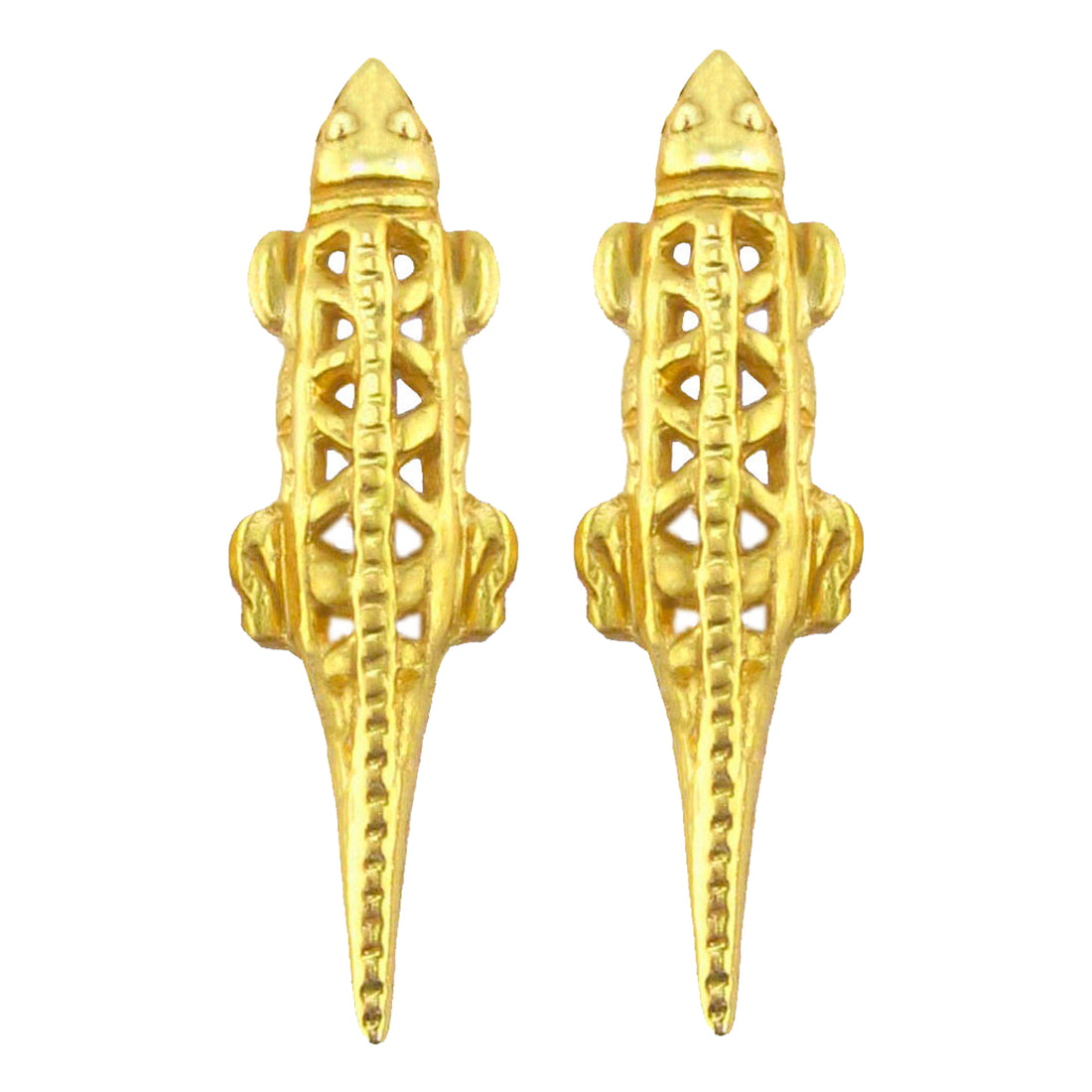 Crocodile Drop Earrings