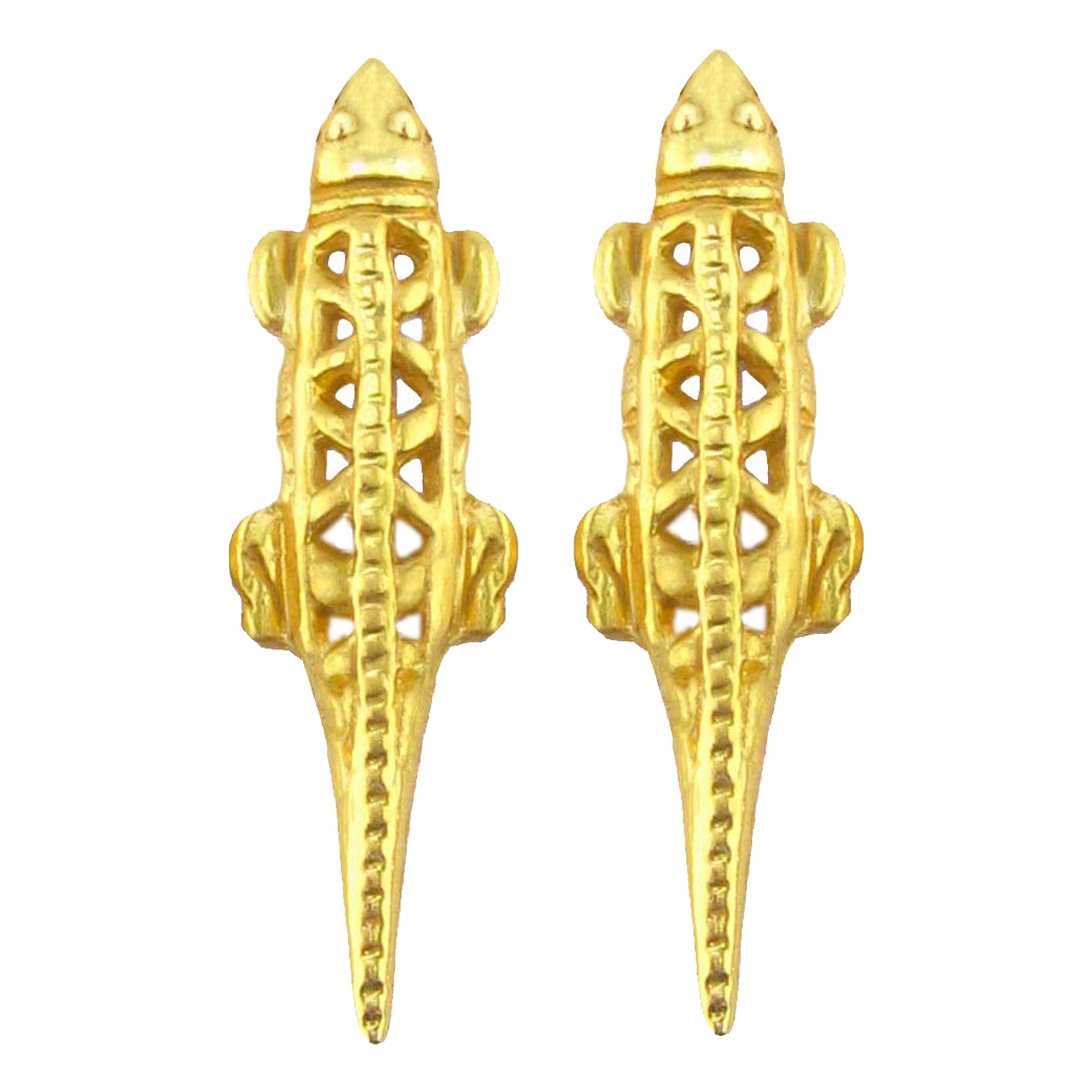 Crocodile Drop Earrings