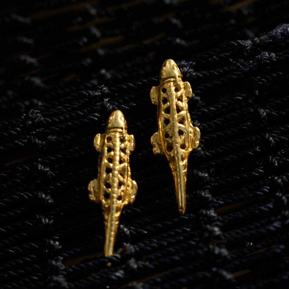 Crocodile Drop Earrings