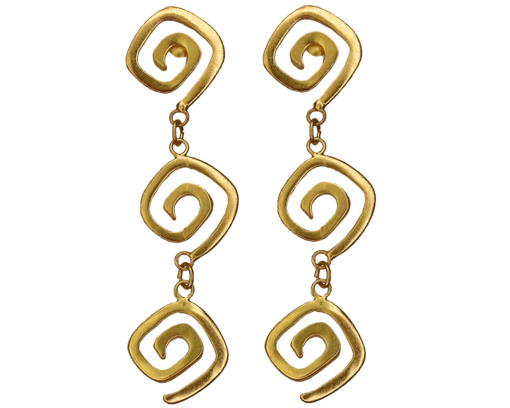 Spirals Dangle Earrings