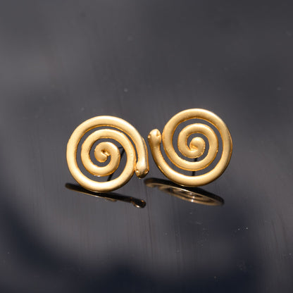 Minimalist Spiral Earrings