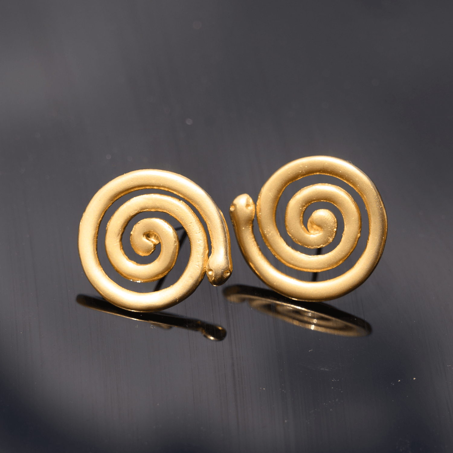 Snake Spirals Drop Earrings