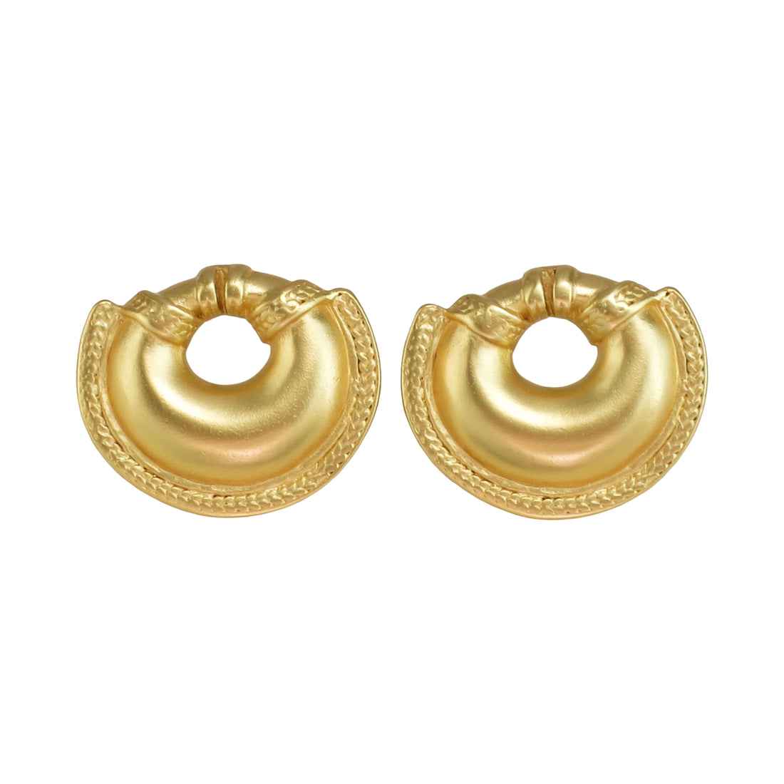Small Crescent Dangle Earrings