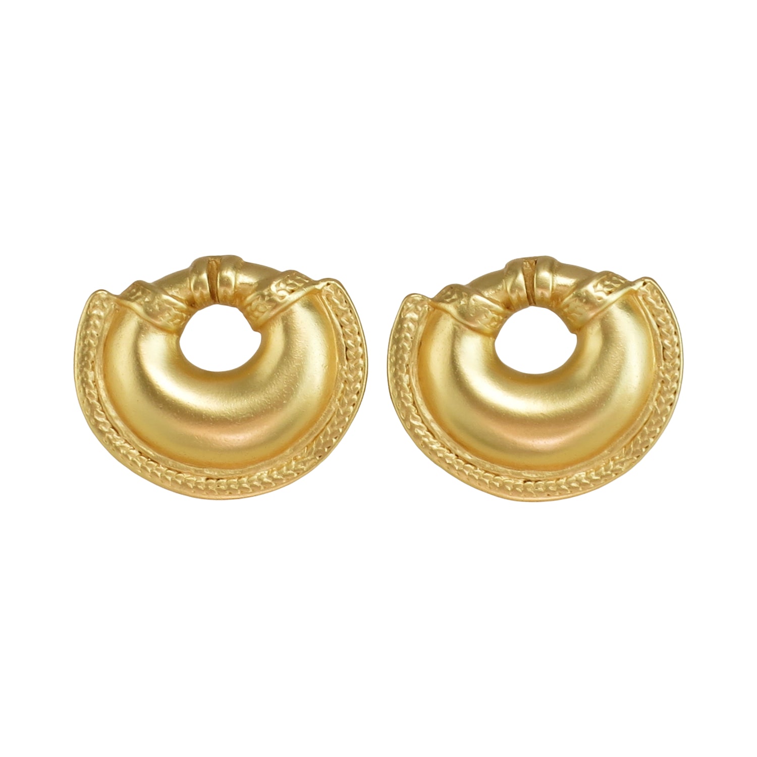 Small Crescent Dangle Earrings