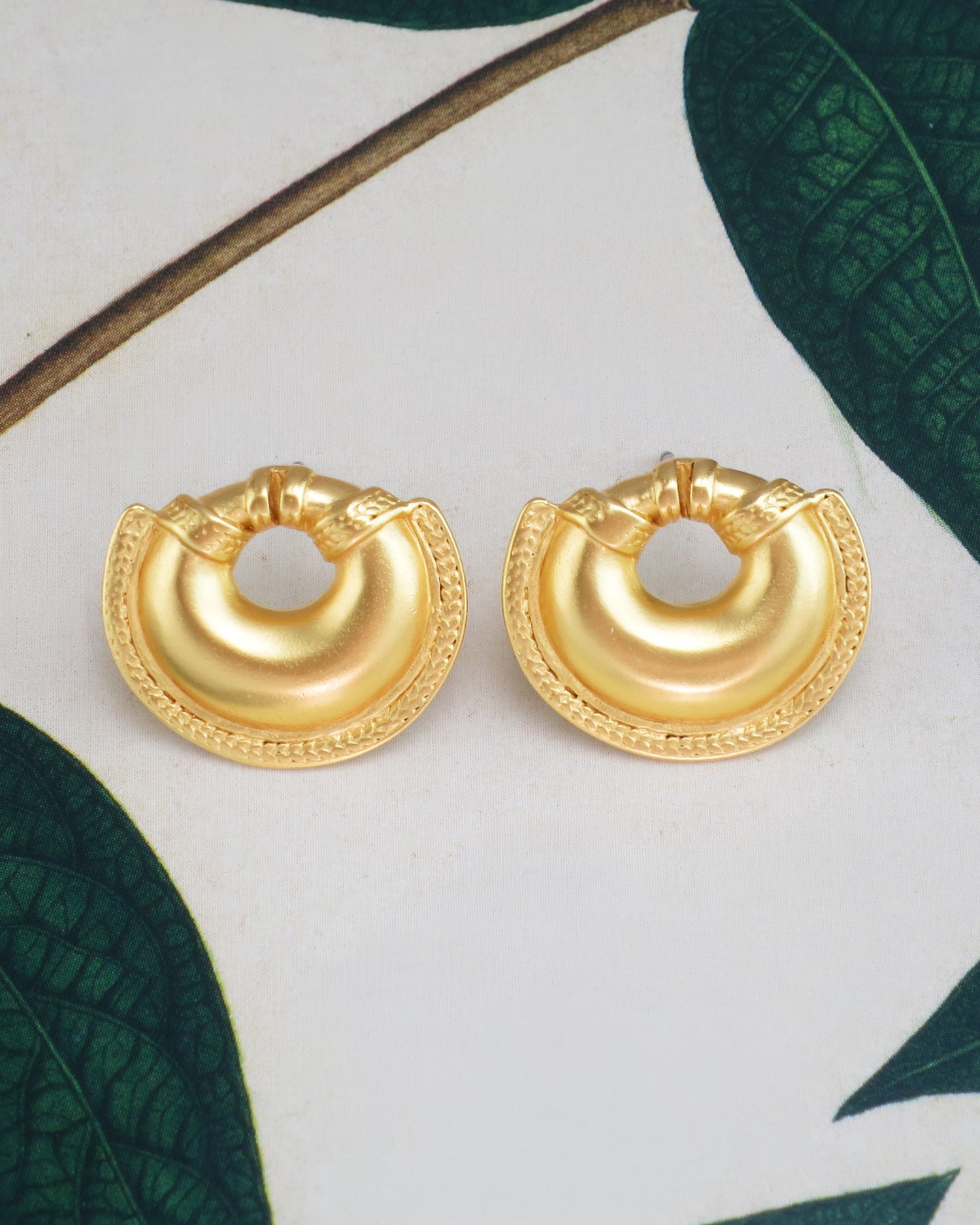 Small Crescent Dangle Earrings