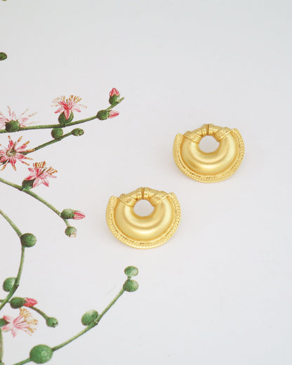 Small Crescent Dangle Earrings