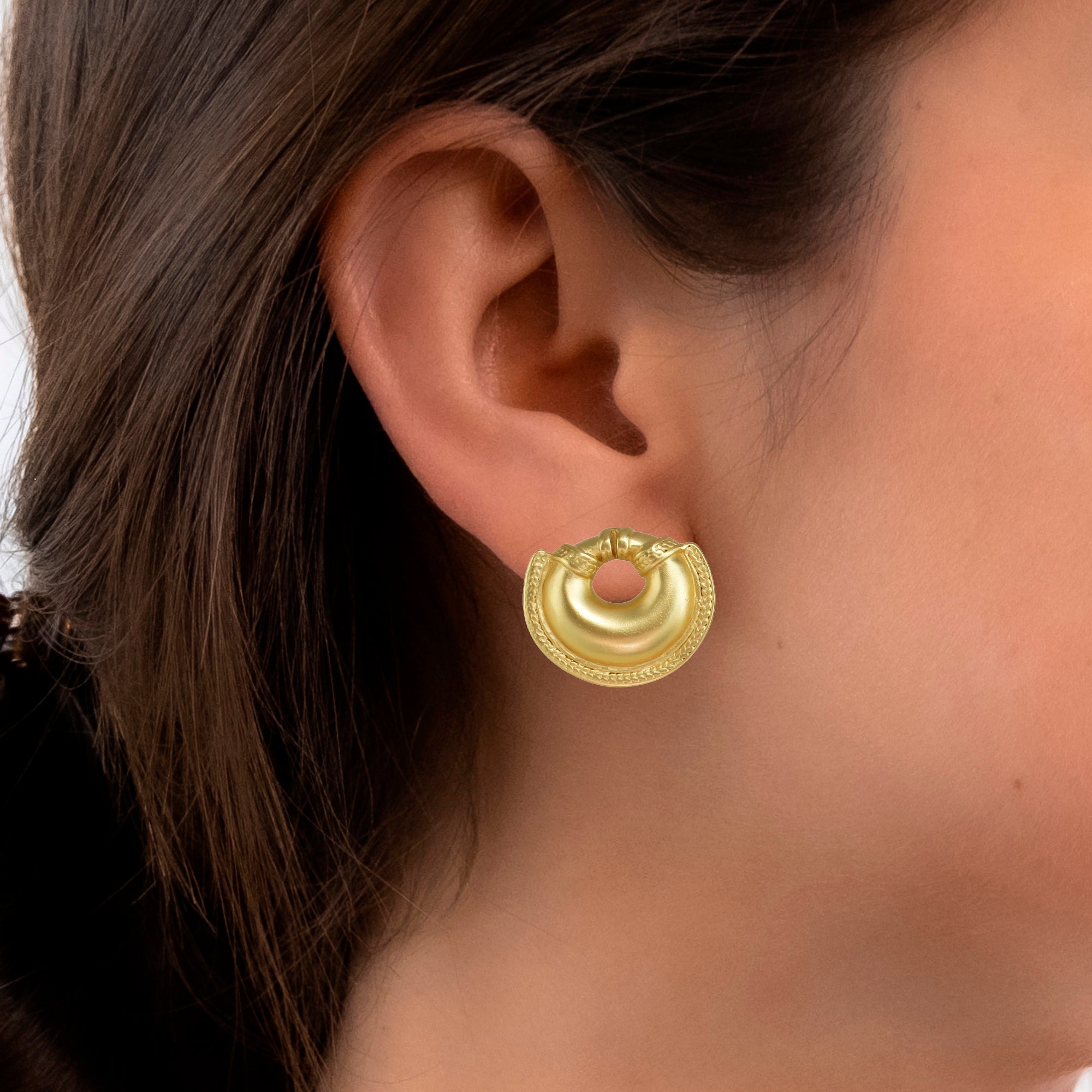 Small Crescent Dangle Earrings