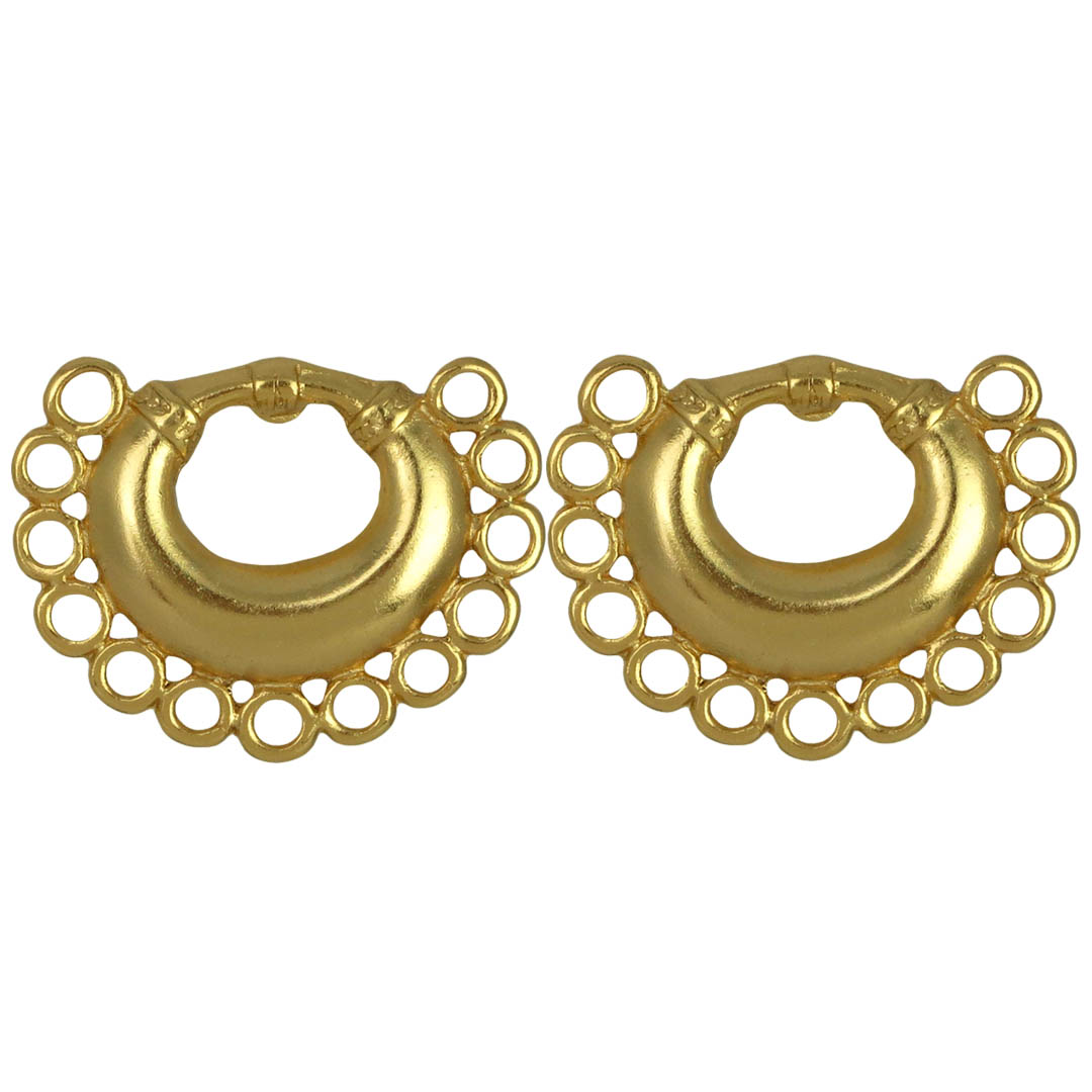 Gold Crescent Drop (M) Earrings