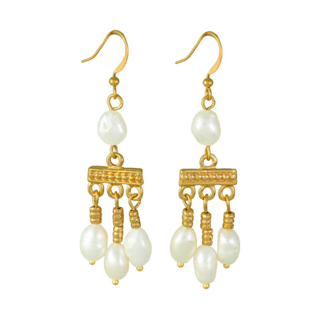 Roman Crotalia Pearls Earrings