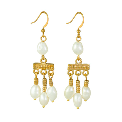 Roman Crotalia Pearls Earrings