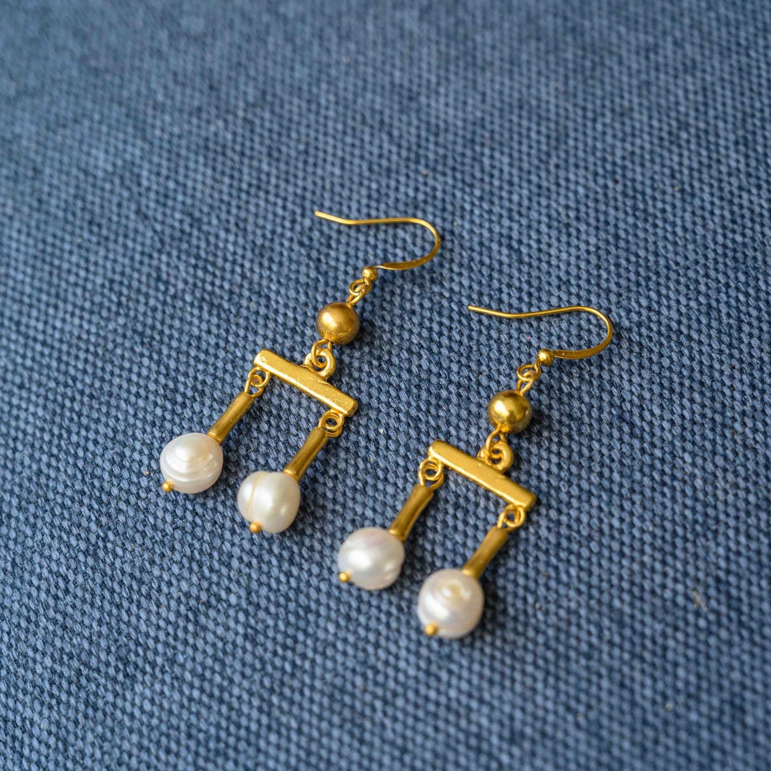 Roman Crotalia Pearl Earrings