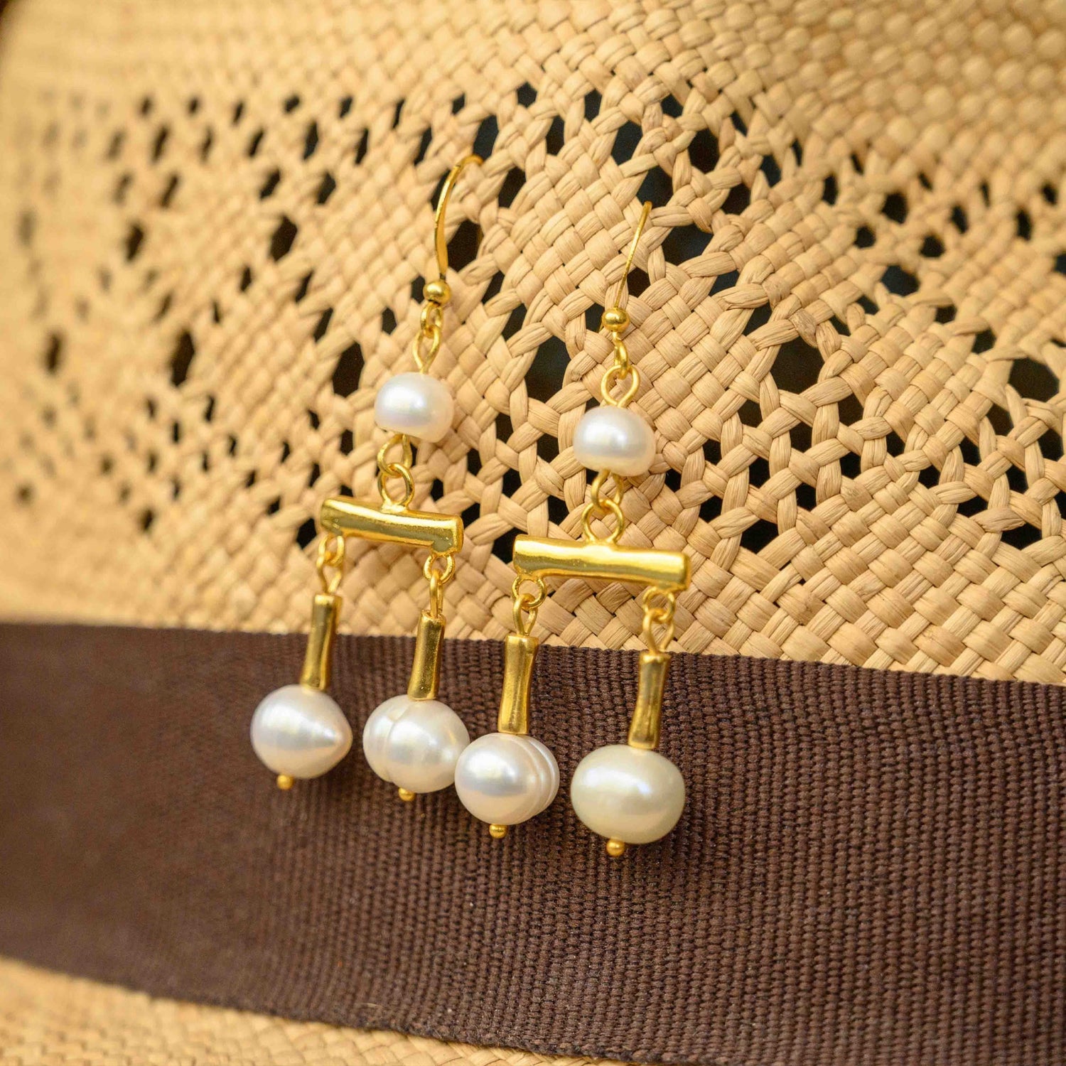 Roman Crotalia Pearl Earrings