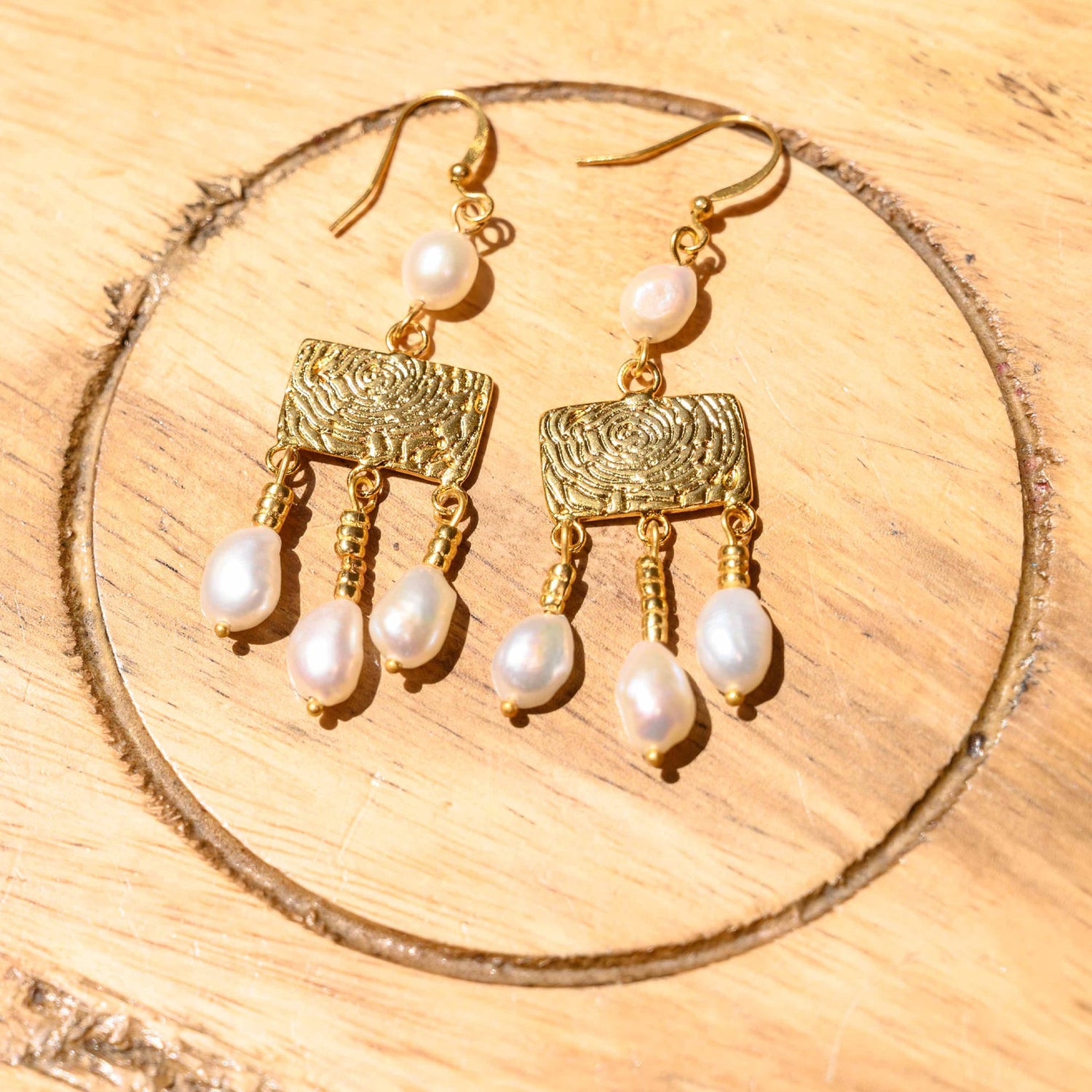 Roman Crotalia Pearl Earrings