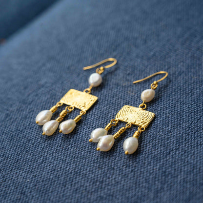 Roman Crotalia Pearl Earrings