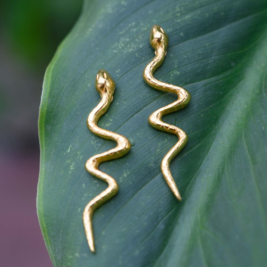 Zig-Zag Snake Earrings