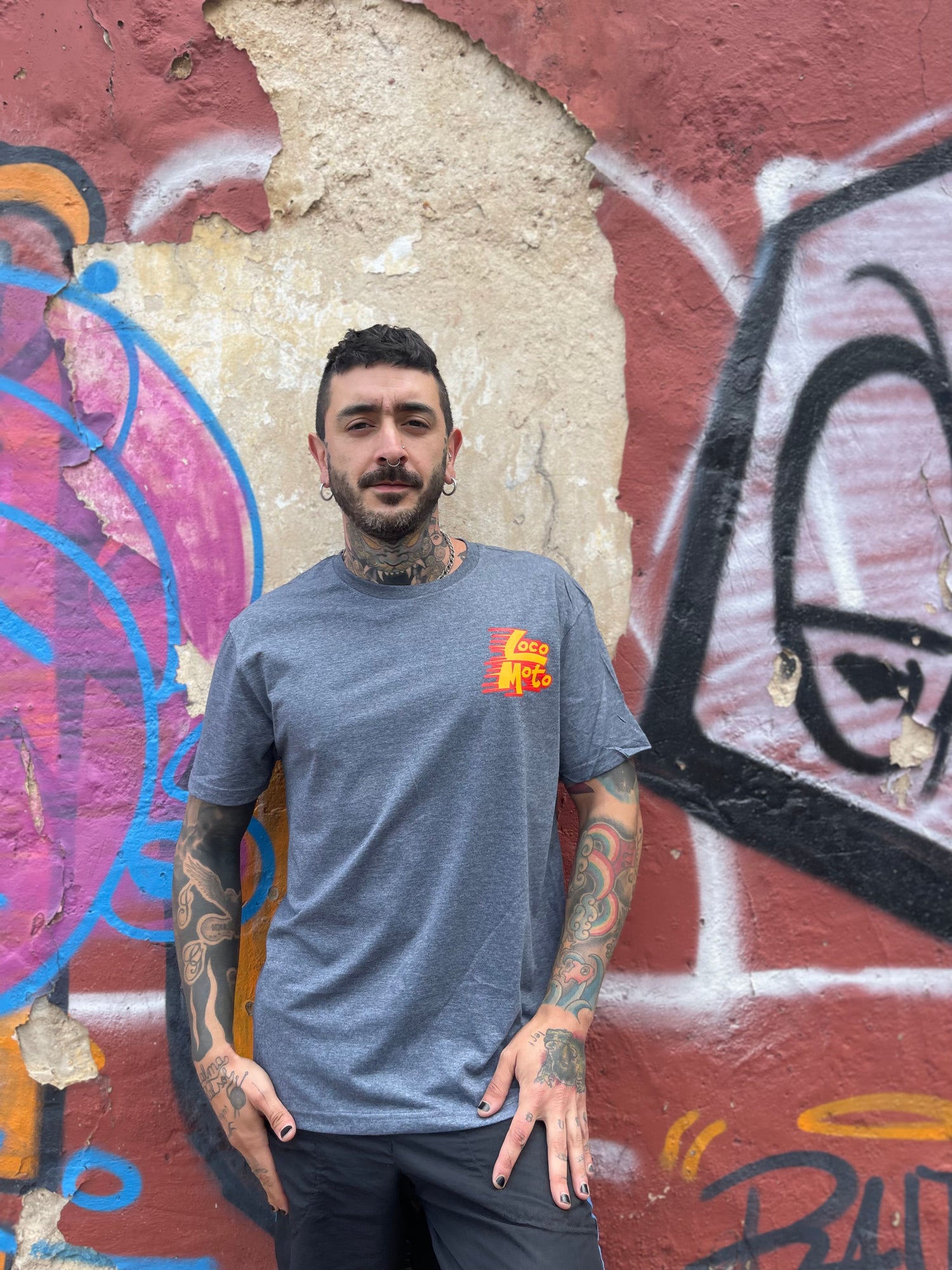 Fueled by Café &amp; Curvas | Motorcycle T-Shirt | Loco Moto