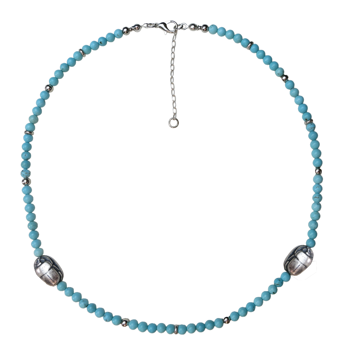 Egyptian Morenci Turquoise 18" Necklace