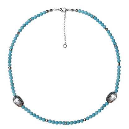 Egyptian Morenci Turquoise 18" Necklace