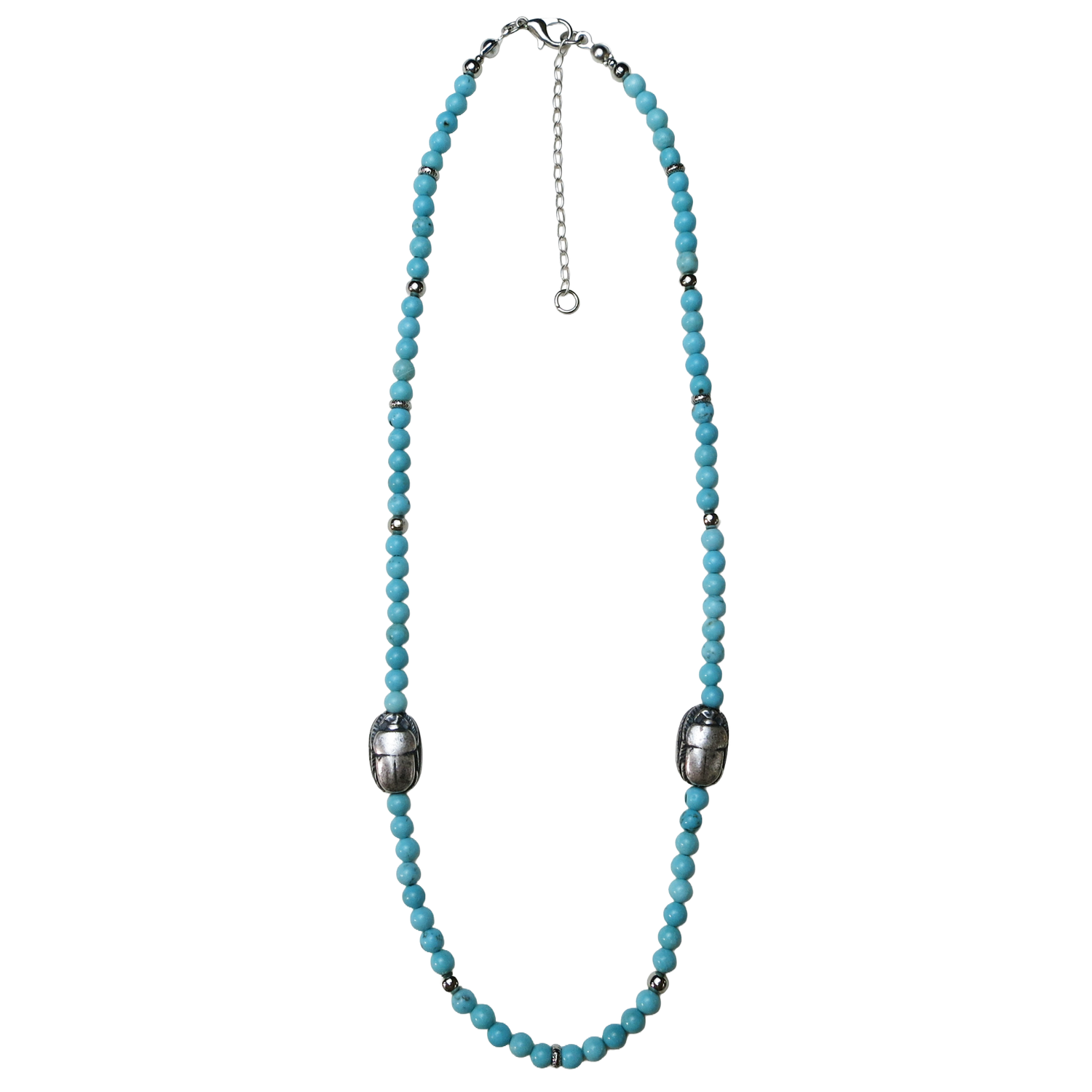 Egyptian Morenci Turquoise 18" Necklace