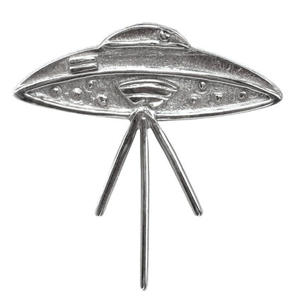 Elvis UFO Connection .950 Silver .8&quot; Lapel Pin