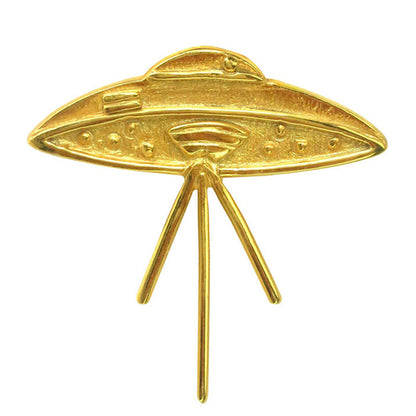 Elvis UFO Connection 24k GP .950 Silver 1&quot; Lapel Pin