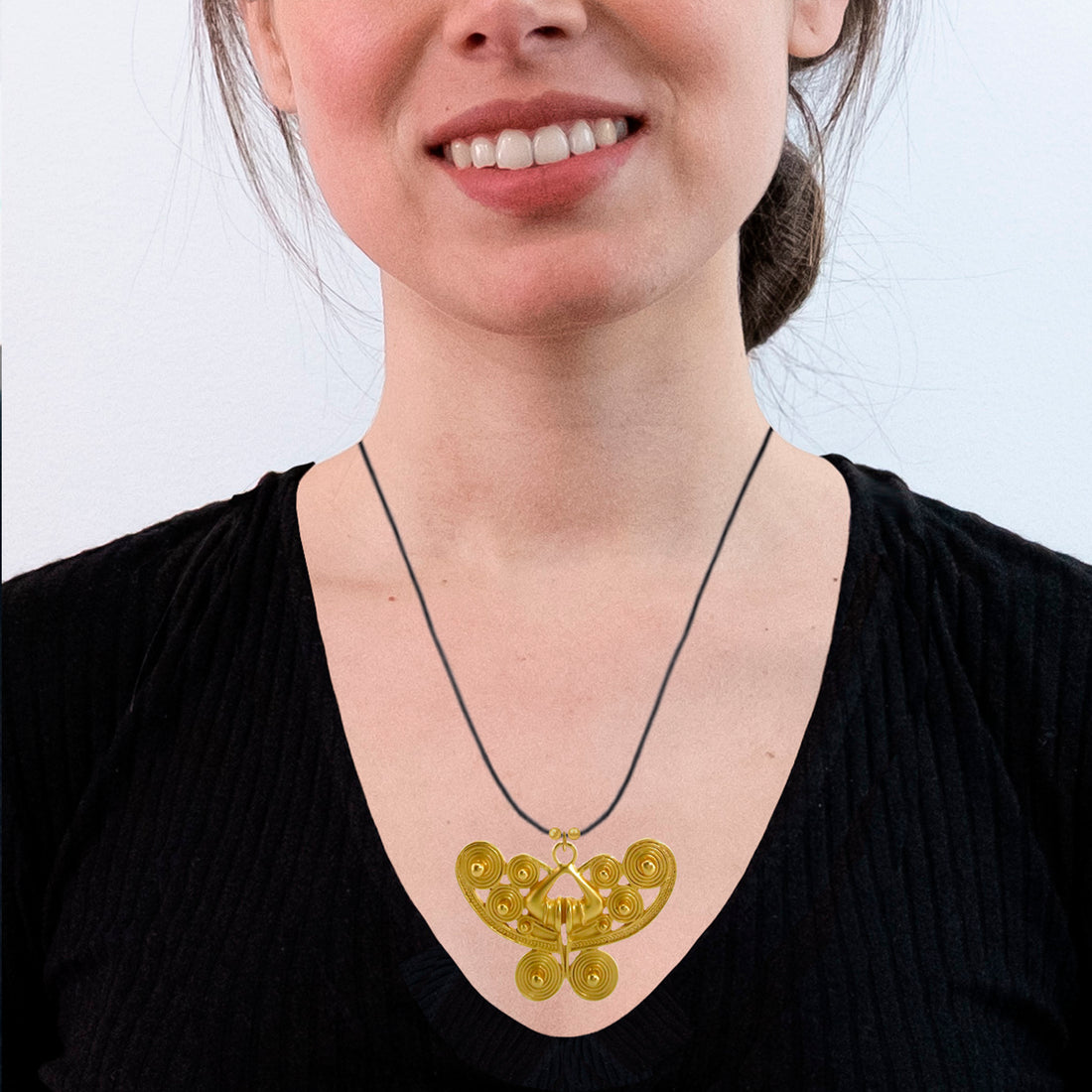 Spirals Butterfly (L) Necklace