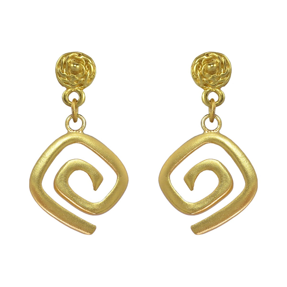 Square Spirals 1.2" Dangle Earrings