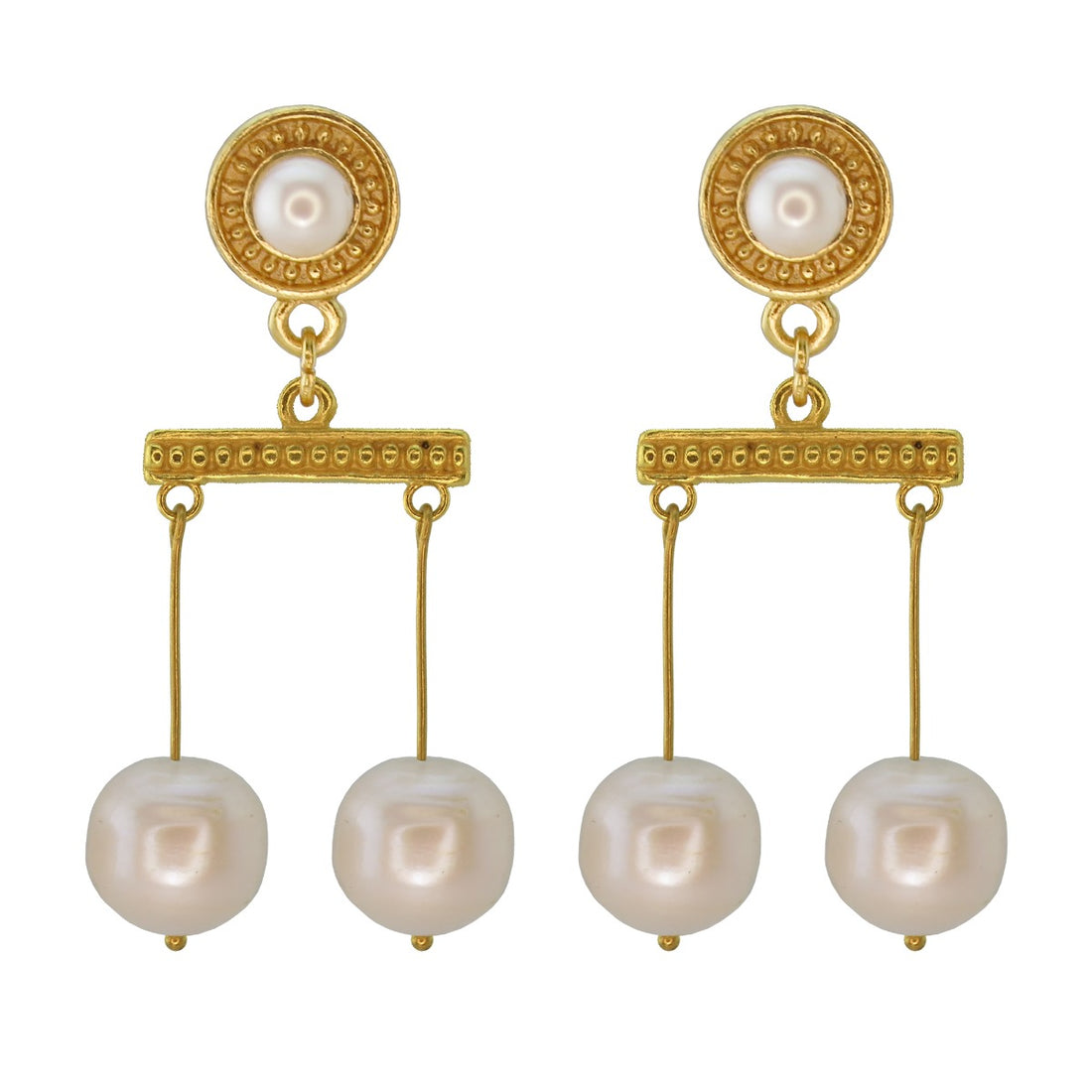 Roman Crotalia Pearl Earrings