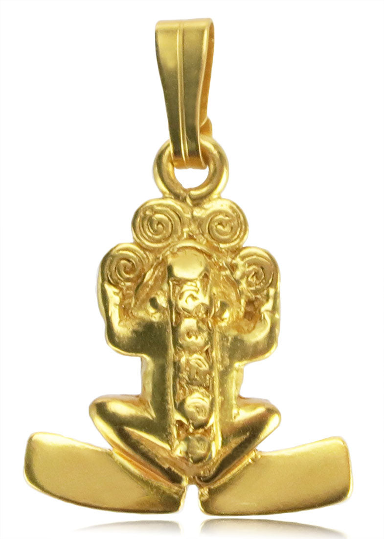 Frog with Spirals and Plain Paws Pendant