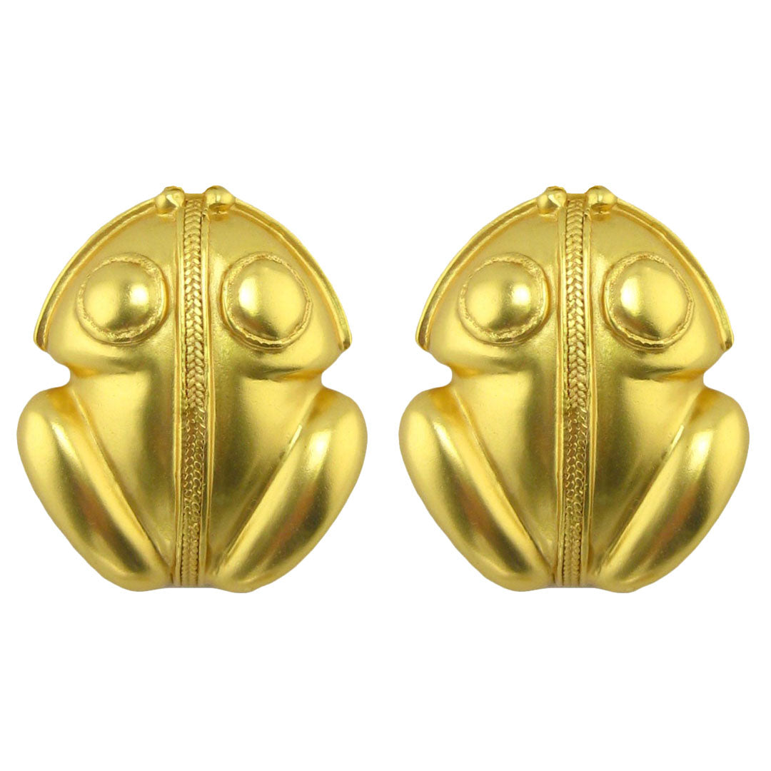 StaRing Frog with Braid Earrings