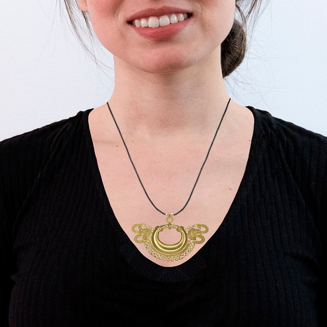 Elaborated Crescent Necklace