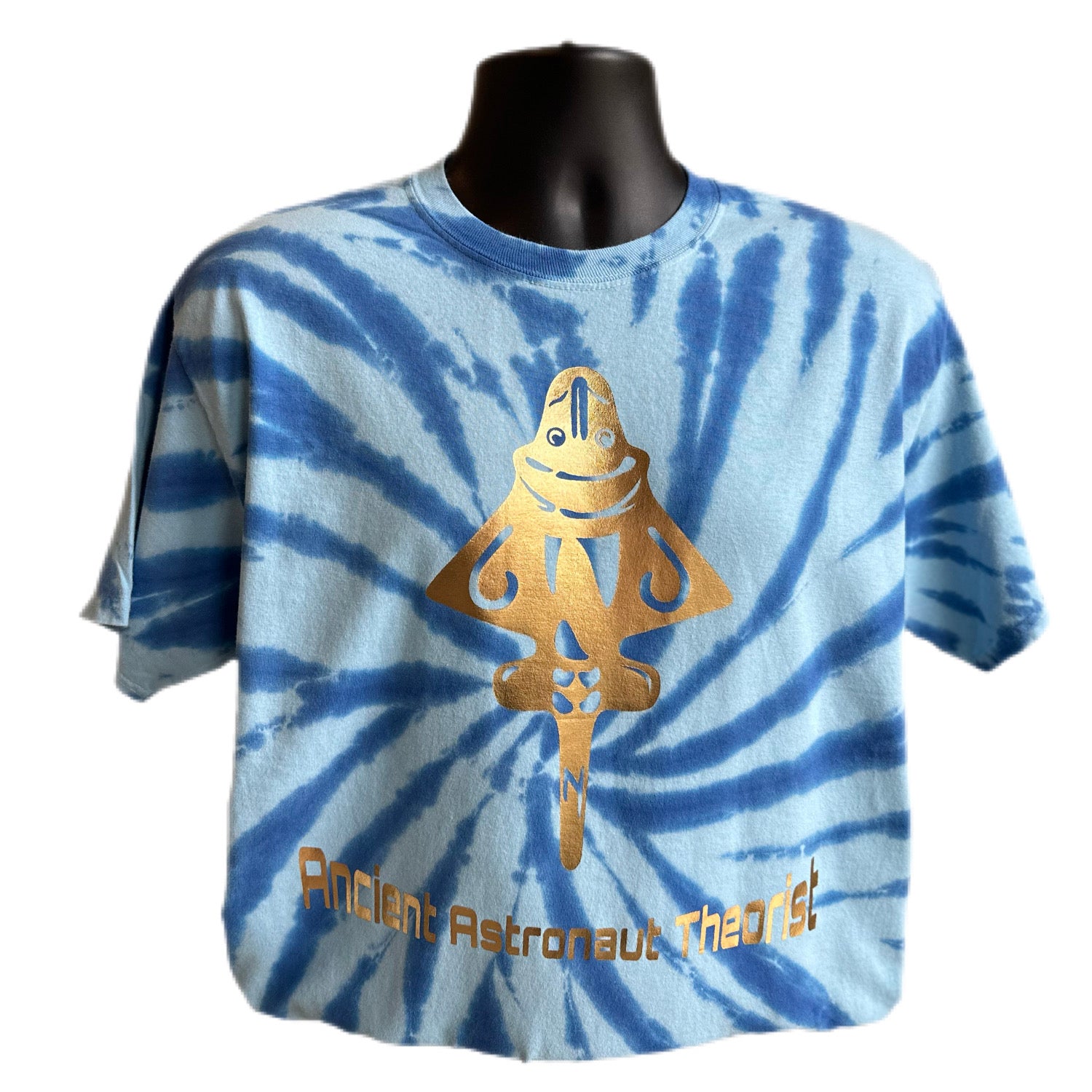 Ancient Astronaut Theorist Blue Tie Dye T-Shirt