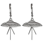 Collectible Elvis Flying Saucer UFO Earrings by ACROSS THE PUDDLE