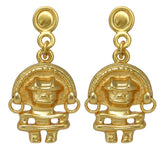 Tairona Anthropomorphic Figure with Diadem (S) Earrings