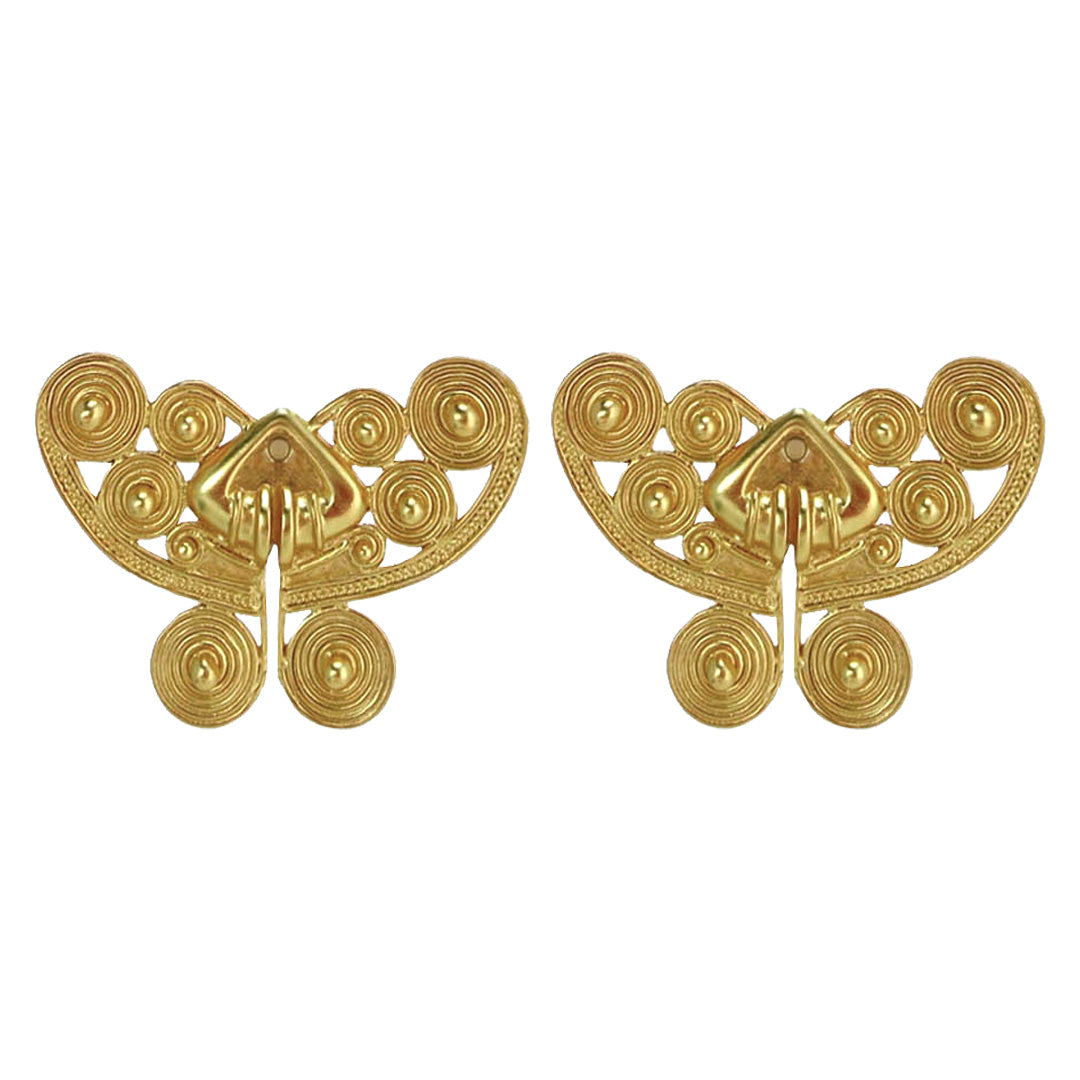 Spirals Butterfly Stud Earrings
