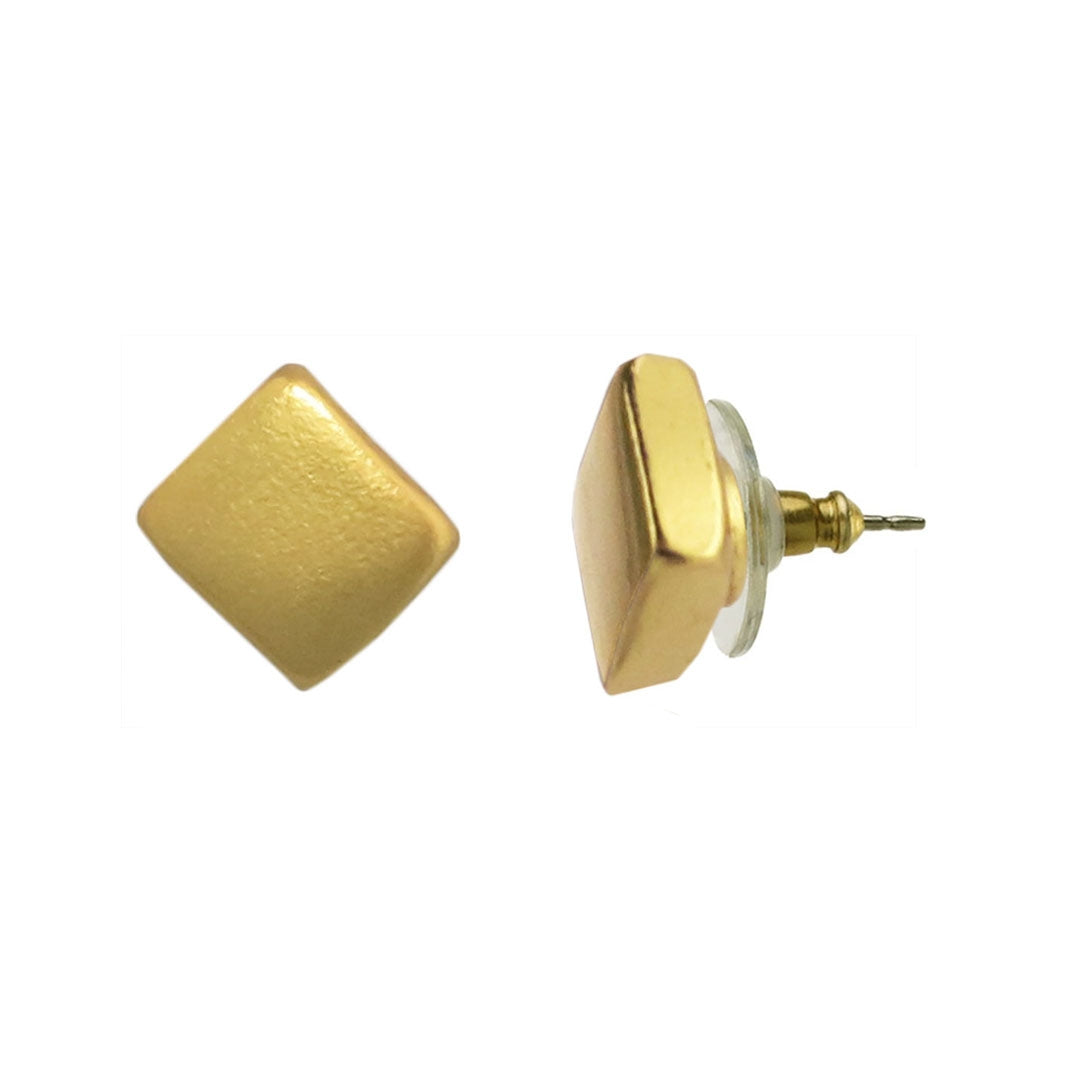 Extra Small Plain Cube Earrings by Across The Puddle