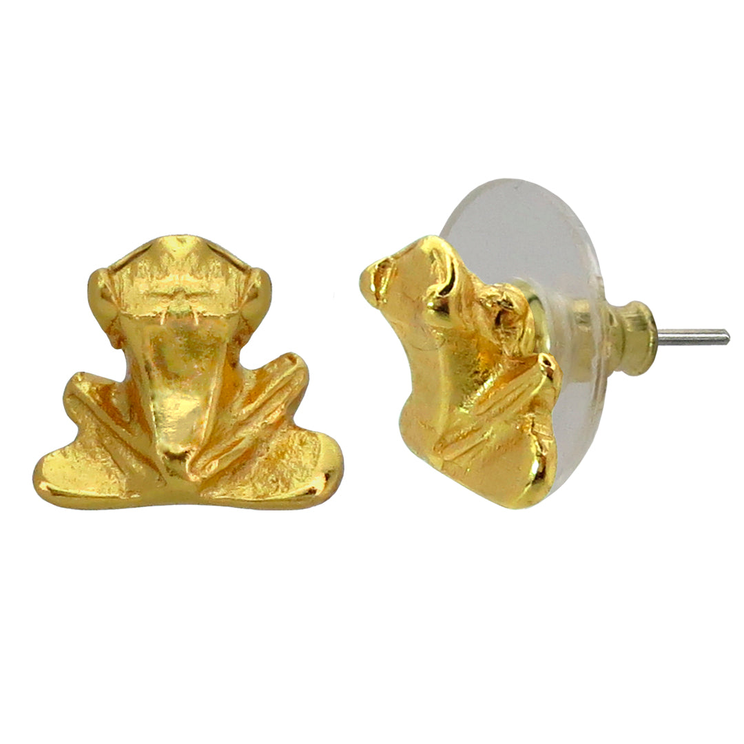 Sitting Frog Stud Earrings