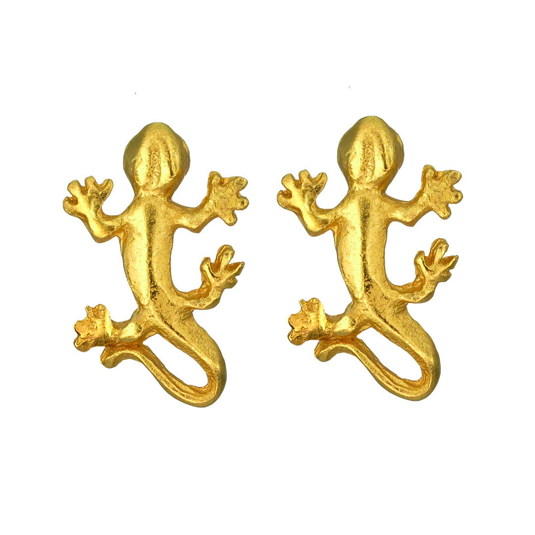 Tairona Tiny Lizard Stud Post Back Earrings