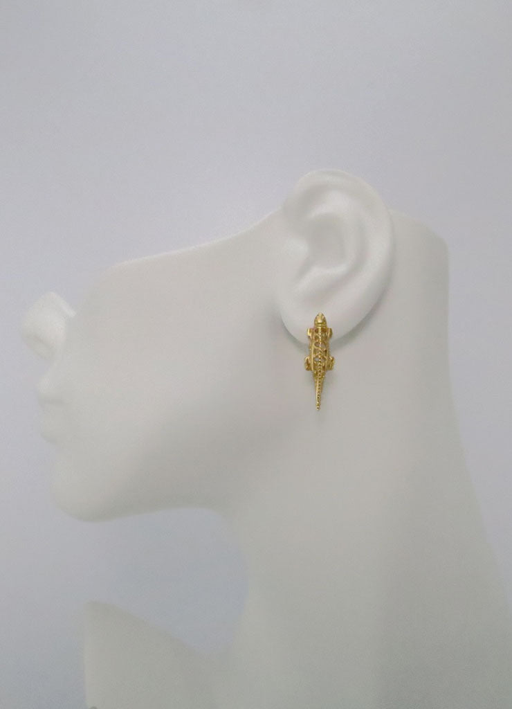 Lizard Drop Earrings