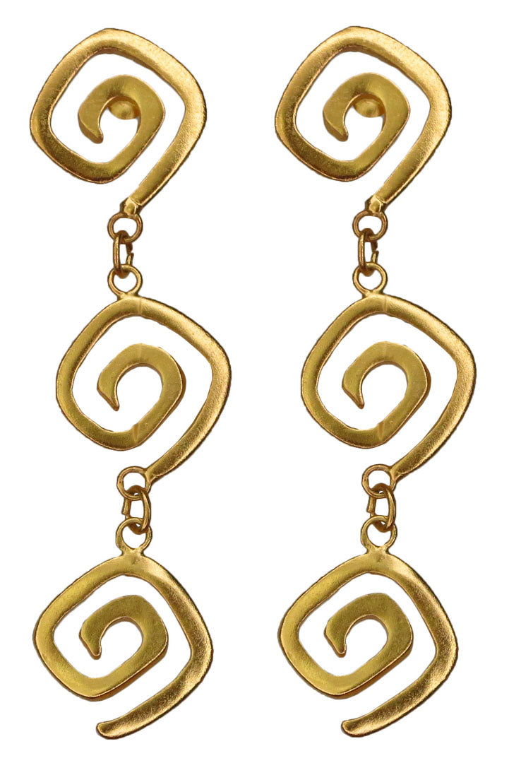 Spirals Dangle Earrings