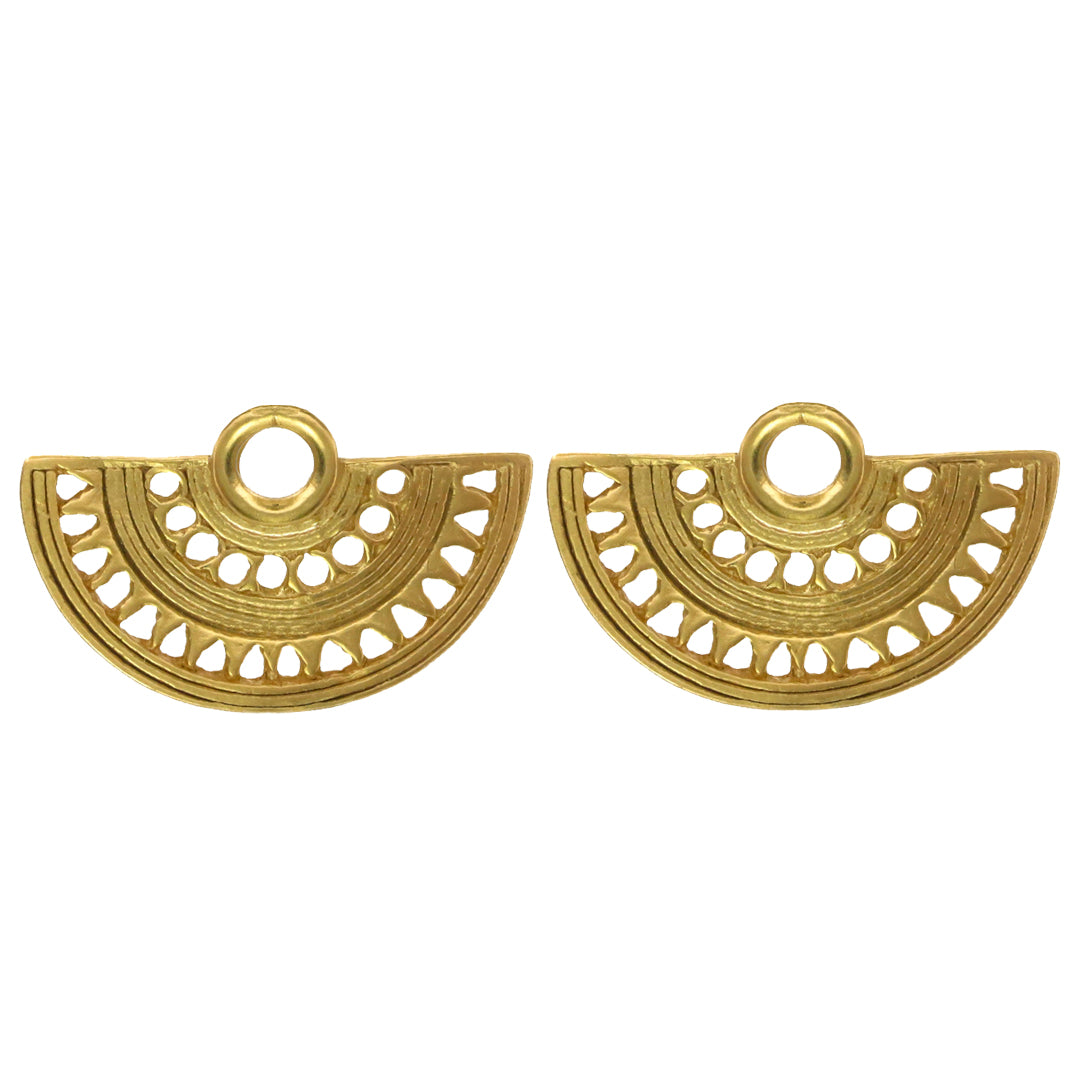 Pre-Columbian Zenu Nose Ring Stud Post Back Earrings.jpg