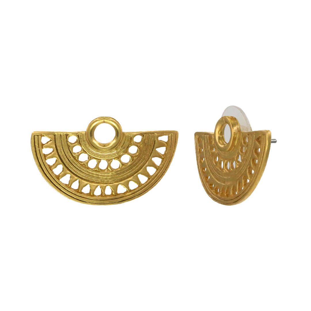 Golden Fan Sinu Earrings