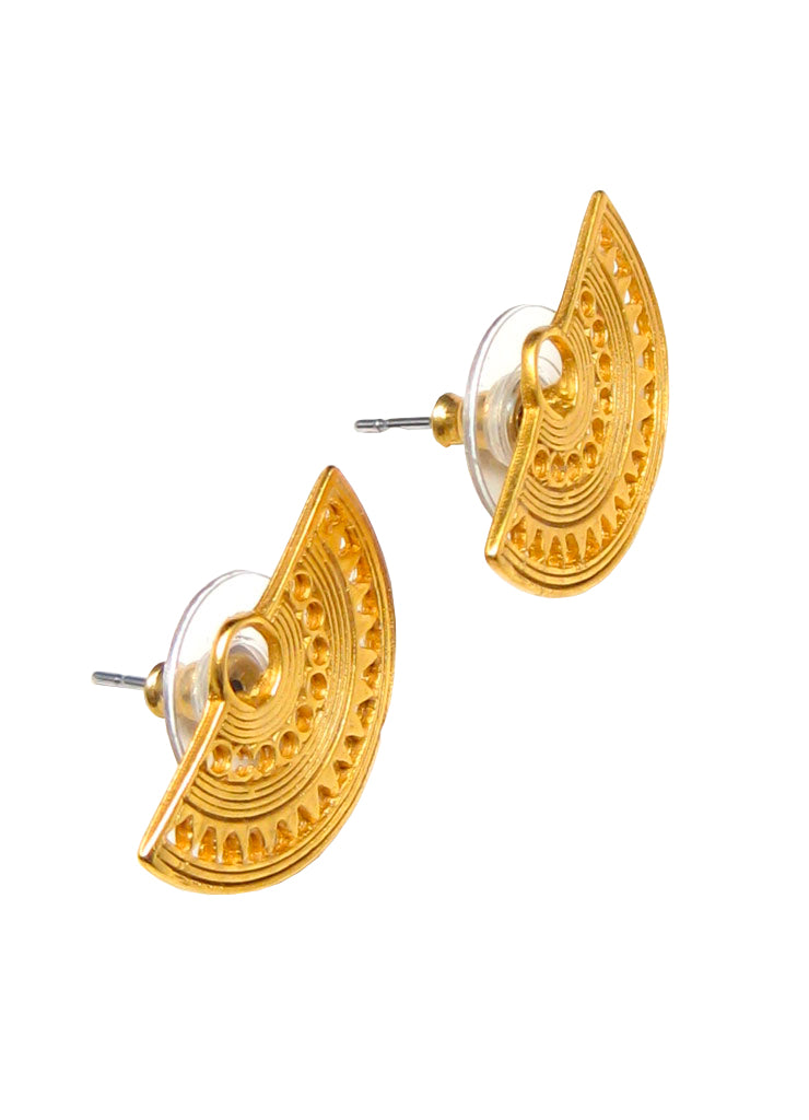 Golden Fan Sinu Earrings