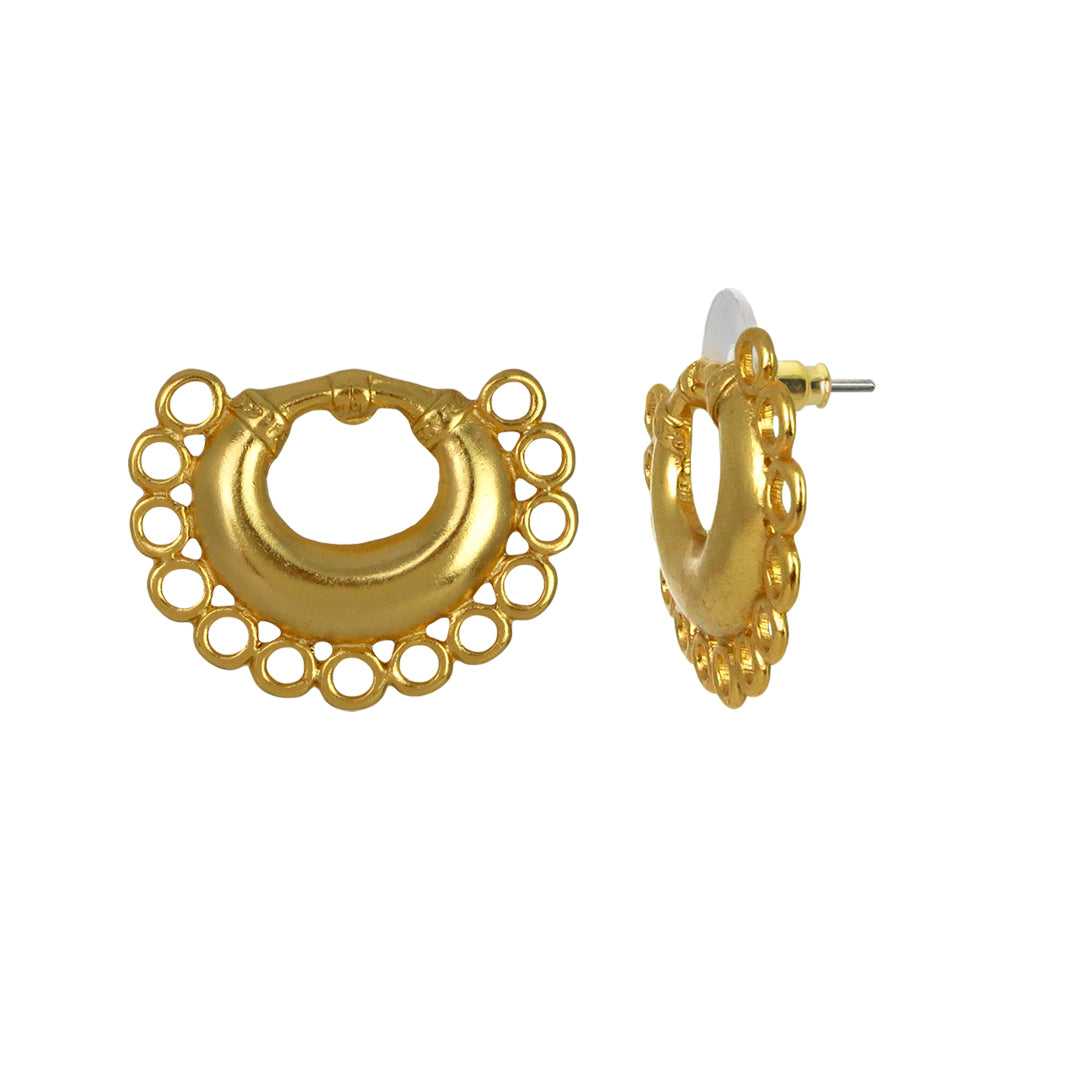 Golden Crescent Earrings Multiple Sizes