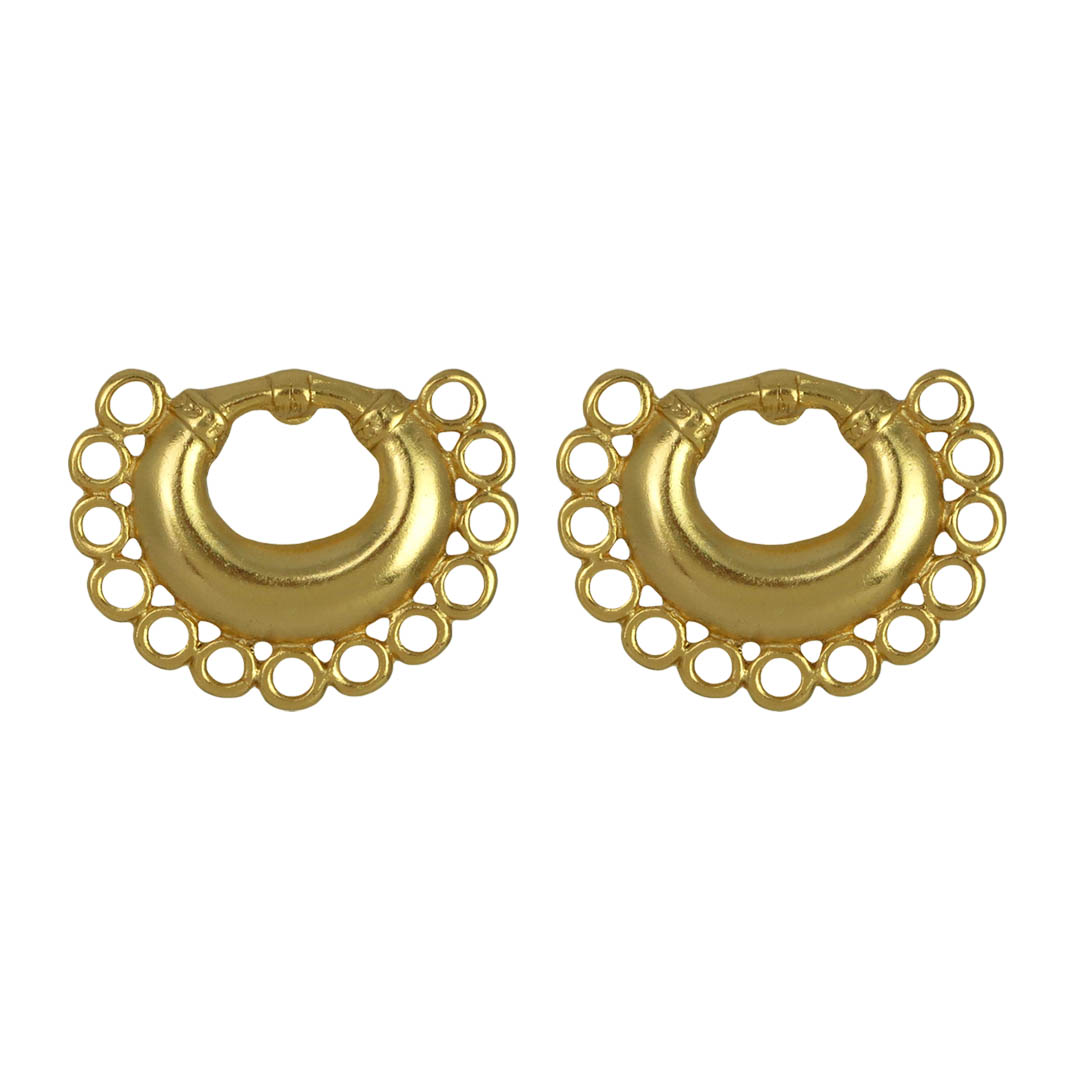 Golden Crescent Earrings Multiple Sizes