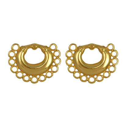 Golden Crescent Earrings Multiple Sizes